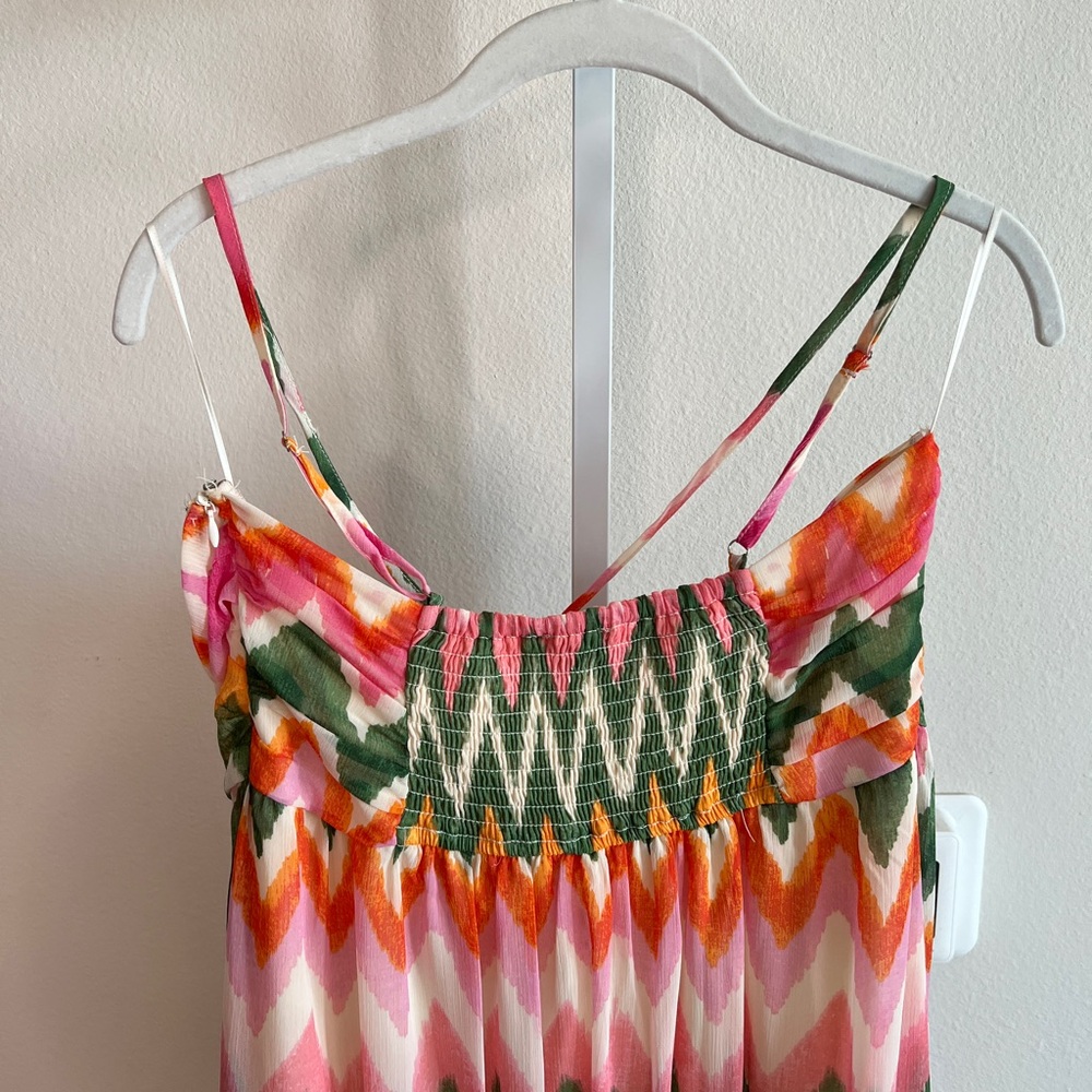 Dress Forum Pink and Orange Halter Maxi Sundress - Picture 8 of 9